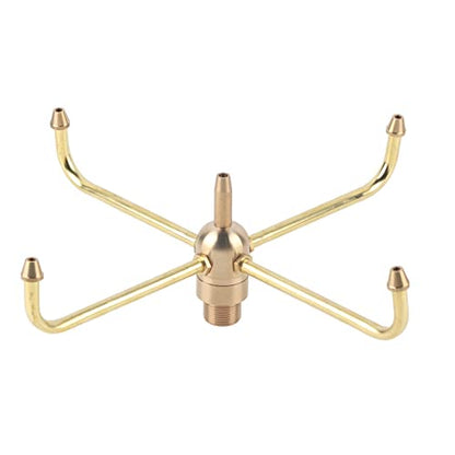 Rotating Fountain Nozzles Fountain Nozzle G1/2 Female Thread Fountain Nozzle Heads G3/4 Male Thread 4 Arm Rotate Brass Spray Head Sprinkler for Garden Pond