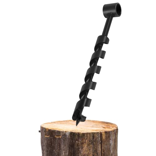 Bushcraft Gear Hand Auger Drill, 1 X 12'' Scotch Eye Wood Auger Drill Bit