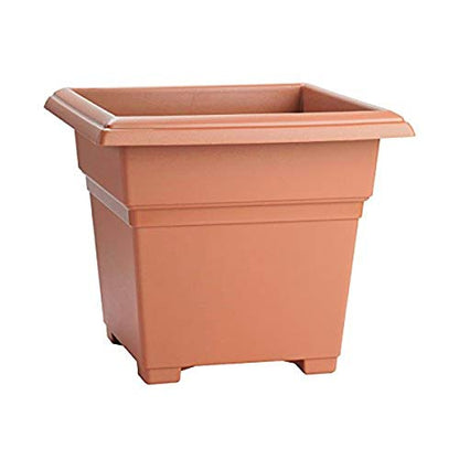 Root & Vessel Countryside Square Planter, Terra Cotta, 18-Inch - color: Terra, size: 18-Inch