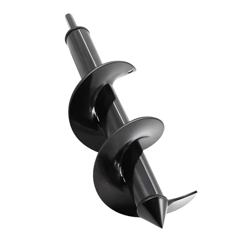 Auger Drill Bit for Planting - 3"X12" Heavy-Duty Garden Auger Spiral Drill Bit - Bulb Planter Tool & Auger Post Hole Digger - 3/8" Hex Drive Drill - color: black, size: 3"x12"