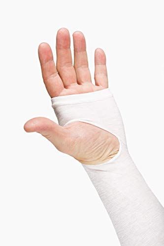 Prevent Products, Inc Elderly Skin Protector, Thin Skin & Tear Protective Arm Sleeve - Made in USA (One Pair) - color: White, size: Medium (1 Pair)