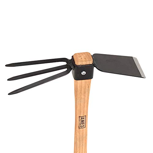 Ames The Companies, INC 1994800 Hoe/Cultivator Combo with Wood Handle