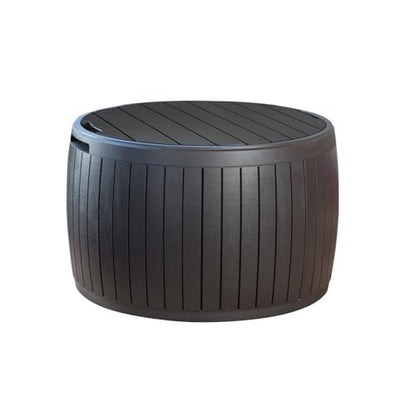 Keter Circa Outdoor Storage Deck Box, 37 Gallon, Brown - color: Brown