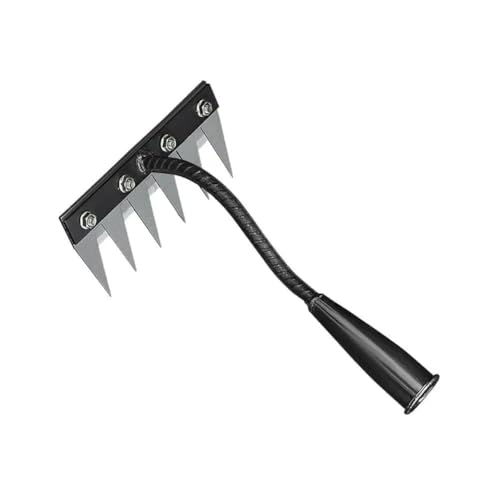 Gardenia Iron Weeding Rake, 2025 Gardenia Iron Weeding rake, Ironrake The Heavy-Duty Irons Weedings Rakes,Irons Rakes for Gardening and Weedings ((6 Teeth))