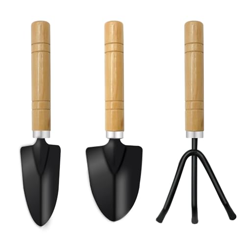 Mini Garden Tools for House Plants,Small Trowel,Mini Shovel and Hand Rake