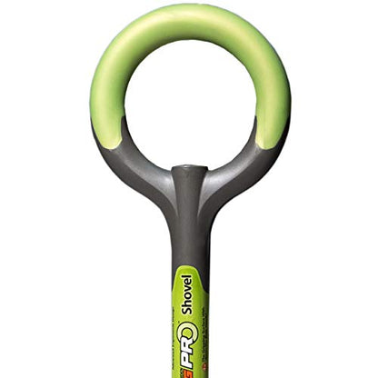 Radius Garden 202 PRO Ergonomic Stainless Steel Shovel, Original Green - style: Round Point Shovel