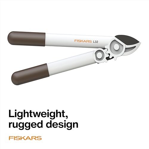 Fiskars 16" PowerGear Garden Anvil Loppers, 1.25" Cut Capacity, White - style: Lopper