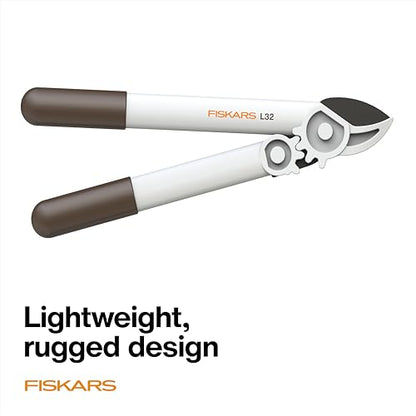 Fiskars 16" PowerGear Garden Anvil Loppers, 1.25" Cut Capacity, White - style: Lopper