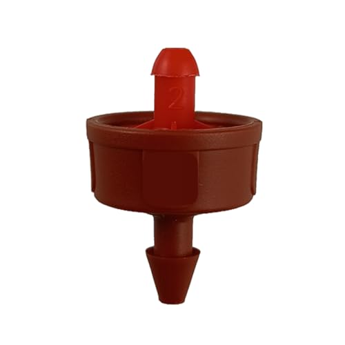 (50-Pack) - 4 Gallons Per Hour Pressure Compensating Drip Emitters on Barb - Premium Drippers for Drip Irrigation (Works with Netafim, Rainbird, Raindrip etc.) (Standard 4 GPH, 50) - style: Standard 4 GPH