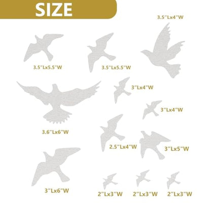 Anti-Collision Window Bird Stickers Decals Glass Door Protect and Save Bird Strikes (Clear) - color: Clear