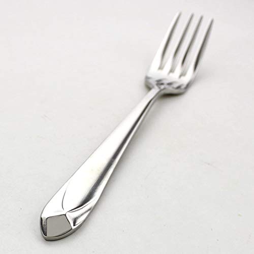 Stainless Steel Heavy Duty Flatware Forks Set of 8 Diamond Pattern