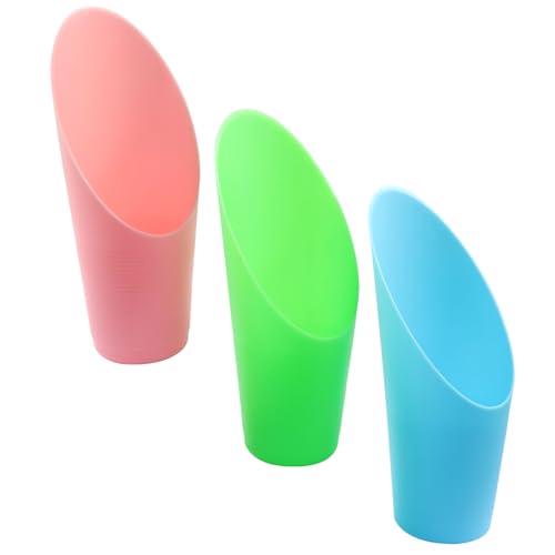 3 Pcs Bonsai Soil Scoops Plastic Garden Shovels - style: Blue-pink（3pcs）
