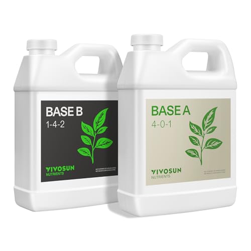 VIVOSUN Liquid Nutrients Base A & B Bundle, Set of 32oz - size: 32 Ounce