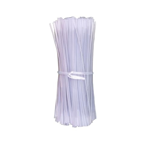 Plastic Clear 4" Twist Ties, Reusable Cable Ties,Long Garbage Bag Twist Ties, Trash Bag Coated Ties, Twisty Ties for Organizing, Plant Hollding, Office, Christmas Tree (500 Pcs/4 inch/10cm) - color: Clear, size: 4 Inch