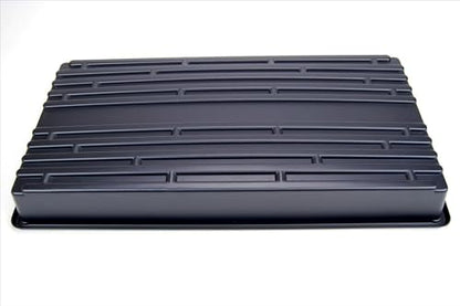 Living Whole Foods 20 Pack of Durable Black Plastic Growing Trays (Without Drain Holes) 21" X 11" X 2" - Flowers, Seedlings, Plants, Wheatgrass, Microgreens & More - size: 20 pack