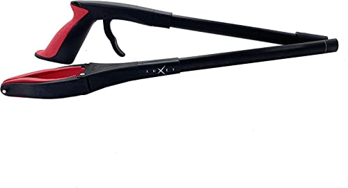 Grabber Reacher Tool - 2 Pack - Updated Version Long 32 Inch Foldable Pick Up Stick - Strong Grip Magnetic Tip Lightweight Trash Picker Claw Reacher Grabber Tool Elderly Reaching - by Luxet (Red) - color: Red