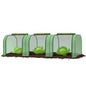 Mini Greenhouse 10' x 3' x 2.5', Green House with Roll-Up Zipper Door, Heavy Duty PE Cover, Sturdy Steel Frame, Waterproof Portable Garden Plant Tent for Indoor Outdoor, Balcony, Patio & Seedlings