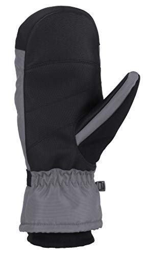 Carhartt Men's Waterproof Insulated Knit Cuff Mitten - color: Dark Grey/Black, size: Medium