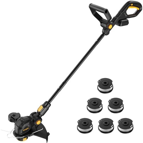 3-IN-1Cordless Weed Eater Compatible with Dewalt 20V MAX Battery, 12-Inch String Trimmer Edger & Mini Mower, 8500RPM Auto Feed Weed Wacker w/Adjustable Handle (Tool Only)