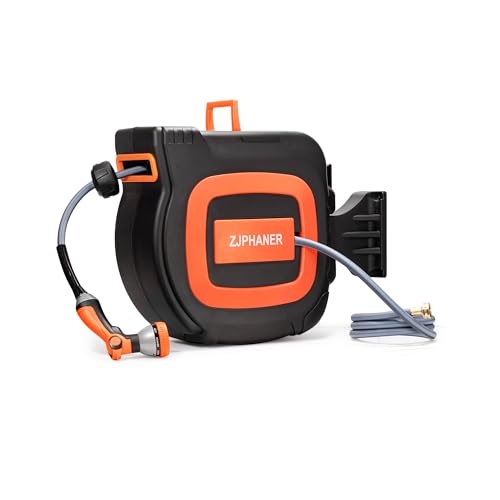 1/2 inch 100FT Retractable Garden Hose Reel Tool - color: Orange