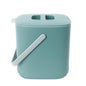 Blue Ginkgo Kitchen Compost Bin, 2.6L Countertop Compost Bin, Green - color: Green, size: 0.69 gal / 2.6 L (Single Handle)