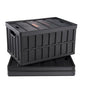 VEVOR 65L Collapsible Storage Bins with Lids 3 Packs, Stackable Crates