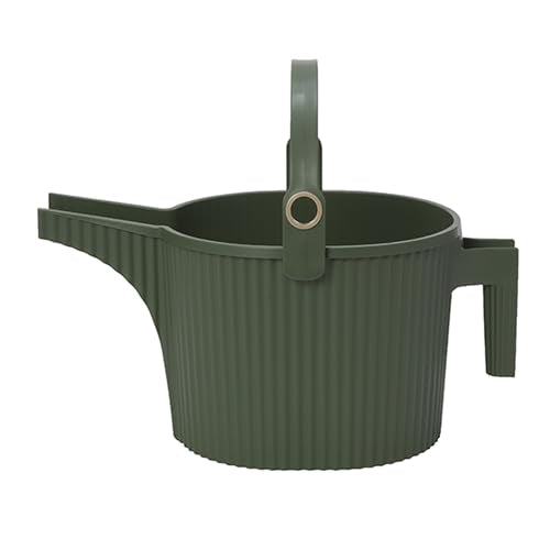 Hachiman Large Watering Can with Widened Spout - color: Garden Green, size: Large (Single)