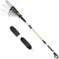 8-Inch Cordless Pole Saw Compatible with Dewalt 20V Max Battery - color: Pole Black
