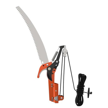 LAANPOLE Manual Tree Trimmer, Handheld Saw for Pruning, Cutting and Trimming Branches in Yard, Garden and Patios【 No Pole 】