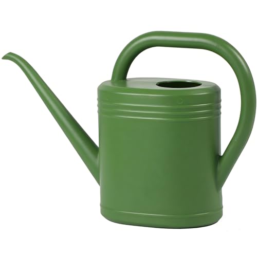 0.5 Gallon Watering Can for Indoor & Outdoor Plants - Small Watering Can with Long Spout for Precise Watering - Ideal for Bonsai, Seedlings, Houseplants, Flowers & Greenhouses - color: Green