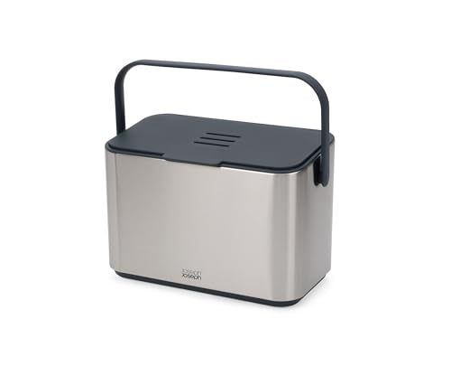Joseph Joseph Collect Stainless Steel Food Compost Bin, 1 Gallon
