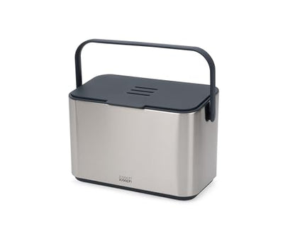 Joseph Joseph Collect Stainless Steel Food Compost Bin, 1 Gallon