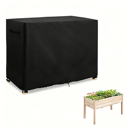 Raised Garden Bed Cover, Winter Waterproof Planter Box Tarp