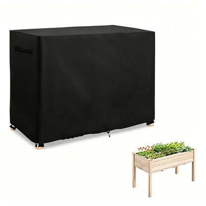 Raised Garden Bed Cover, Winter Waterproof Planter Box Tarp