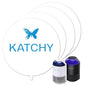 Katchy Original and Midnight Glue Board Refills (4 Pack) - Indoor Insect Trap Glue Board Refills for Mosquito, Gnat, Moth, Fruit Flies - Non-Zapper Traps for Buzz-Free Home - size: 4 pack