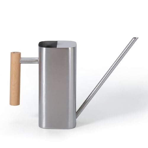 Stainless Steel Watering Can, 800ml/27oz for Indoor Plants - color: Silver, size: Medium