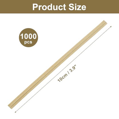 1000Pcs 4 Inch Kraft Paper Twist Ties - color: Kraft Paper, size: 4"