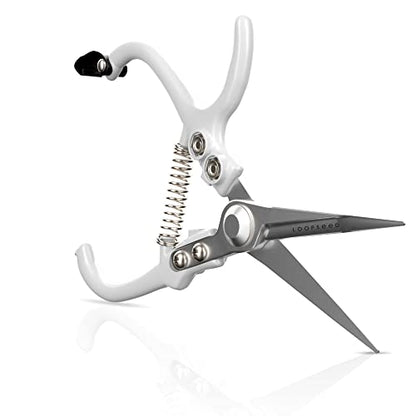 Precision Garden Trimming Scissors & Hand Pruner - White