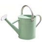 Metal Watering Can 1 Gallon for Outdoor Garden Plants, CGreen - color: Cream Green