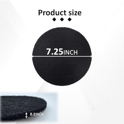8 Pack Compost Filters for Countertop Bin, 7.25 Inch Charcoal Filter