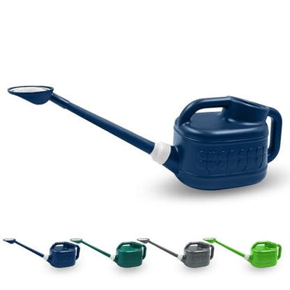 1 Gallon Watering Can, Outdoor Watering Can, Long Spout Water Can - color: Dark Blue, size: 1 Gallon