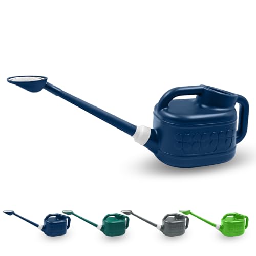 1 Gallon Watering Can, Outdoor Watering Can, Long Spout Water Can - color: Dark Blue, size: 1 Gallon