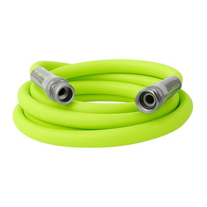 Flexzilla Garden Lead-in Hose 5/8 in. x 10 ft., Lightweight All-Weather Water Hose, Durable and Flexible, Leak-Free Connections - color: Chartreuse, size: 10ft, style: Standard Grip