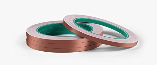 selizo 6 Pack Copper Foil Tape with Conductive Adhesive for EMI Shielding, Paper Circuits, Electrical Repairs, Grounding - color: 6 Pack