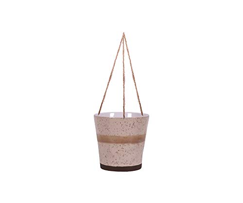 Blue Sky Ceramic Hanging Blended Lines 5" Flower Pot