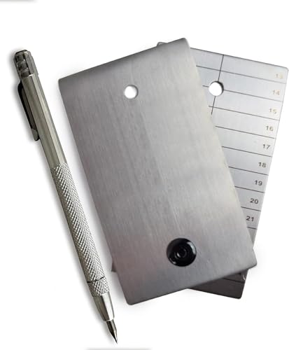 ColdTi - Titanium Bitcoin Seed Plates for Ultra-Secure Ethereum and Crypto Seed Phrase Storage (2 Plates w / 1 Scribe & Anti-Tamper Seals) - Premium Seed Phrase Metal. - size: Scribe Set