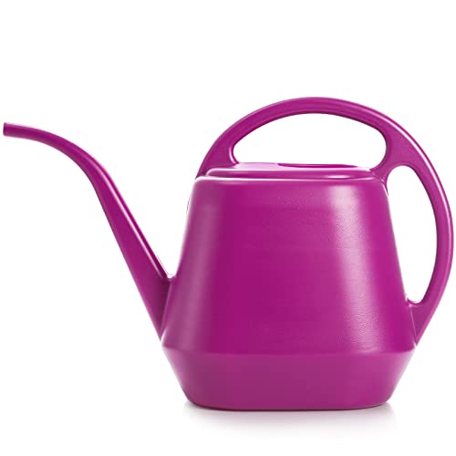 Fasmov Plastic Watering Can, Rose Red, 1-Gallon - color: Rose Red