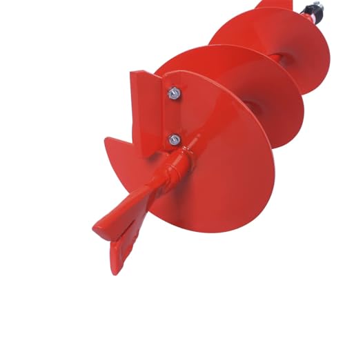 THUNDERBAY 8 Inch Diameter 36 Inch Long Earth Auger Bit with Fishtail Point for Decks, mailboxes, Fences, Tree Planting - color: w/o Patent Shock Spring, size: 8-Inch Diameter