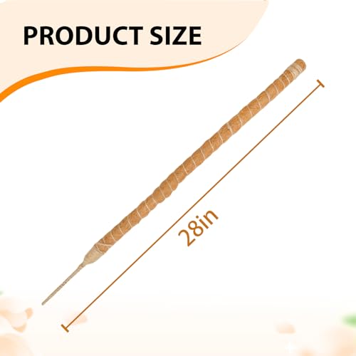 SYOWADA 2PCS 70cm Upgrade Adjustable Moss Poles for Indoor Plants