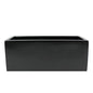 Brisbane Rectangle Fiberglass Planter Box (L:24" x W:8" x H:8", Matte Black) - color: Matte Black, size: L:24" x W:8" x H:8"